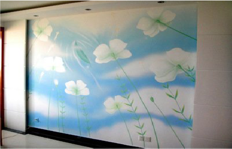 彬州画墙绘怎么画好白云的蓬松感？