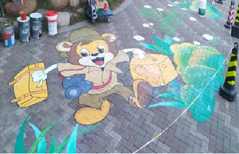 彬州夏季画地面彩绘会遇到的问题