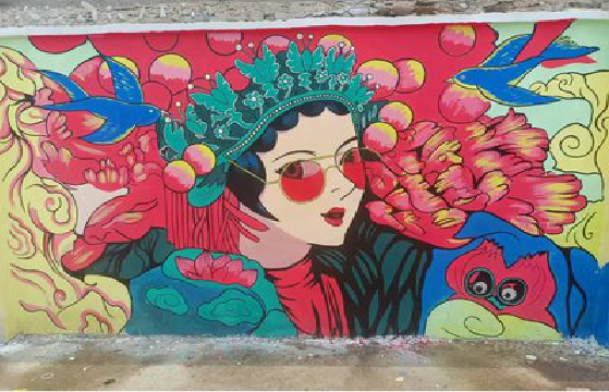 彬州墙体彩绘-网红墙