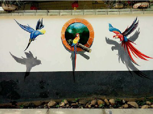 彬州视觉错位-3D墙绘设计