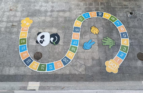 彬州地面游戏彩绘