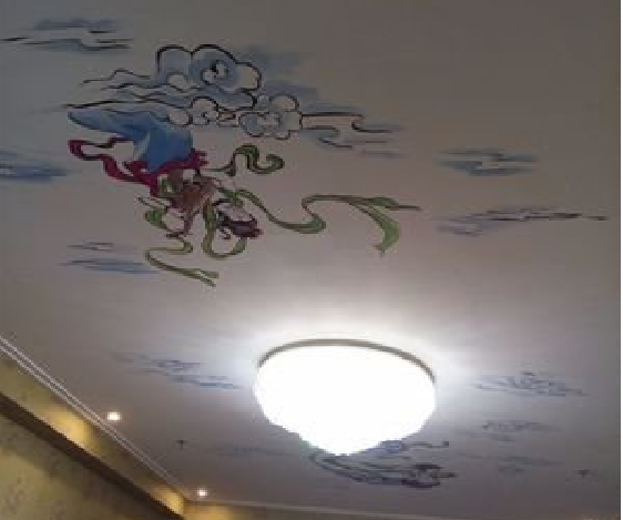 彬州如何快速绘制天花板上的手绘墙?