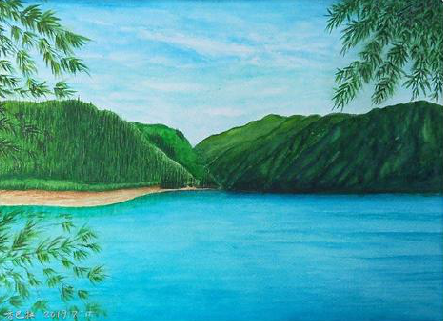 彬州在墙绘中,如何绘画绿水青山?