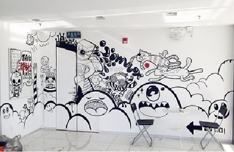 彬州手绘墙并非传统涂鸦。