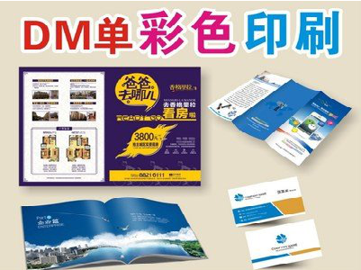 彬州单页印刷，色彩搭配简单。